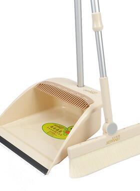 84n铝合金杆加大活动羊毛扫把簸箕套装木地板软毛梳齿头发扫帚带