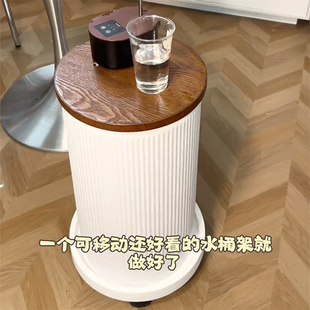 已打孔DIY茶吧机可移动茶台立式家用自动下置水桶餐边柜饮水机