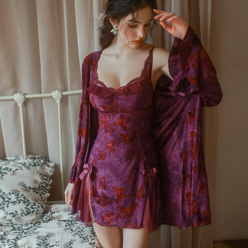 闻柔性感睡衣女夏季火辣蕾丝纯欲