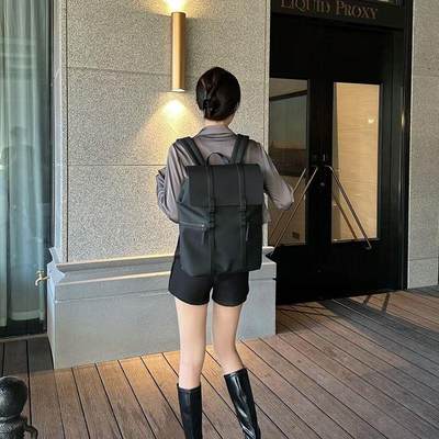 瑞典gastonluga电脑双肩包女设计感小众大学生书包通勤旅行背包男