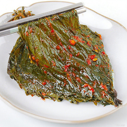 金刚山辣拌苏子叶延边特产泡菜