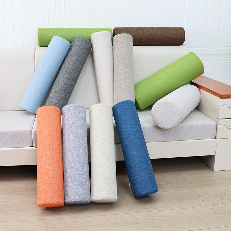 圆柱枕头抱枕垫腰枕沙发靠枕头枕靠垫办公室腰靠长条脚枕夹腿睡觉