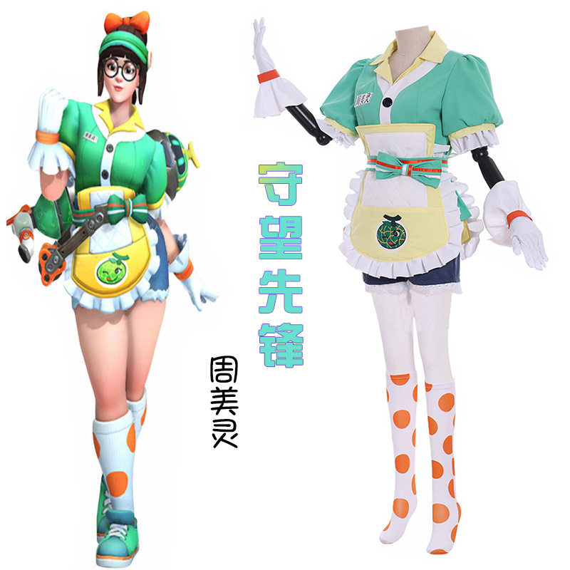 佳荣动漫cos守望先锋小美夏日蜜糖皮肤cosplay服装周美灵cos服