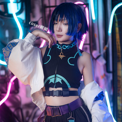 逐梦星缘原神cos服机能重工流浪者散兵cosplay游戏动漫日常服装男