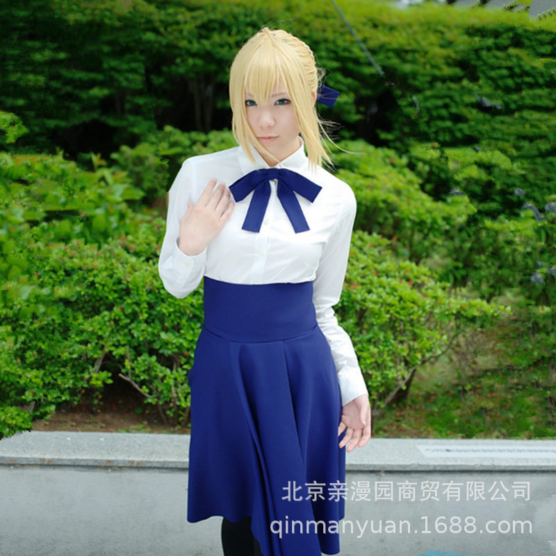 Fate/staynight命运/守护之夜saber塞巴衣服漫展派对cosplay服装