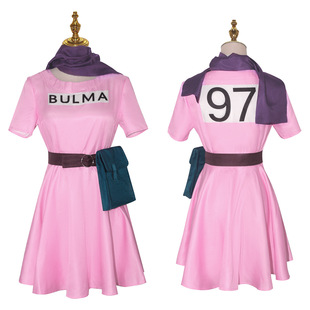 七龙珠布尔玛cos服装动漫Cosplay女装万圣节圣诞节舞台表演服现货
