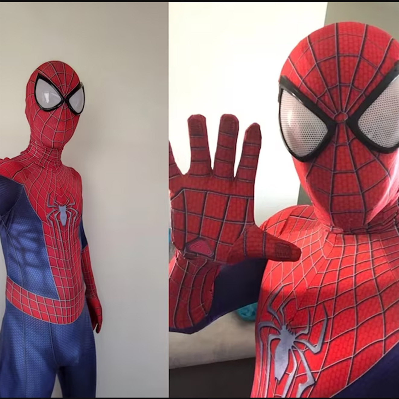 超凡蜘蛛侠HalloweenTASM2Cosplay蜘蛛侠紧身衣Spiderman