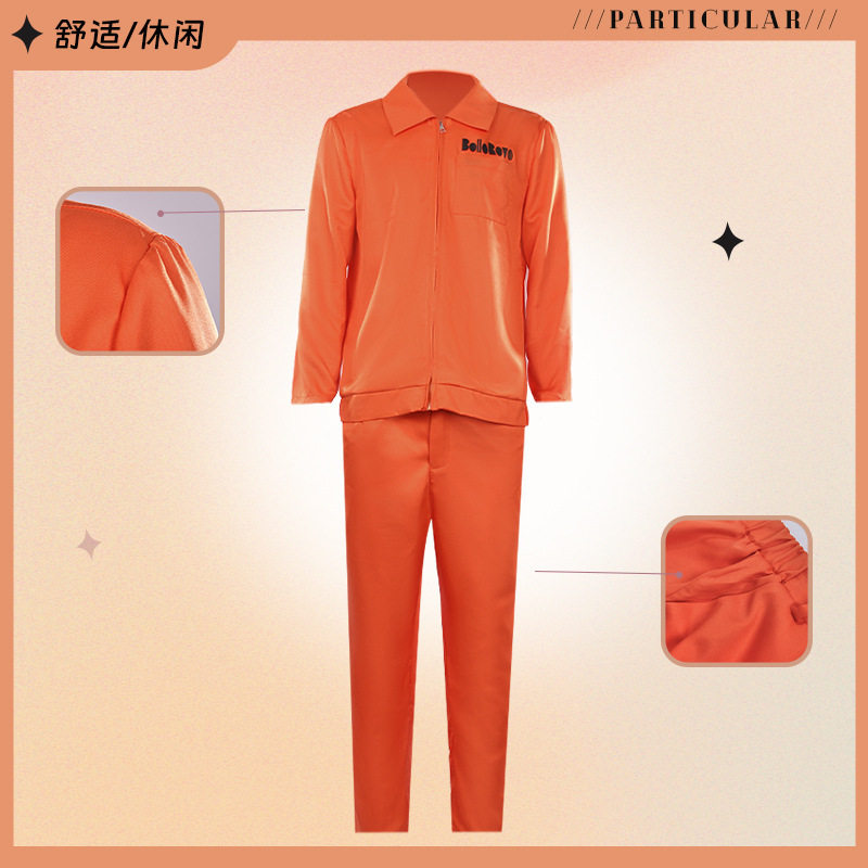 异世界自杀小队cos服橙色囚犯工装服装哈利奎因囚服万圣节表演服