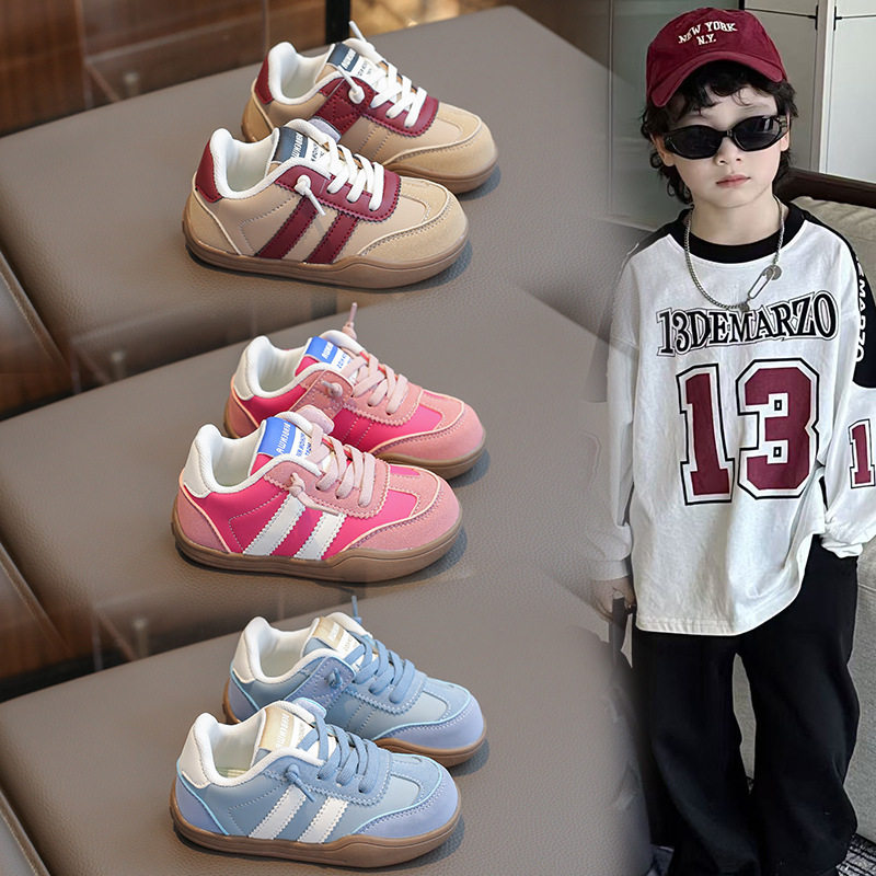 笨笨蛙童鞋小童1-3-6岁儿童运动鞋春秋季女童德训鞋男童宝宝板鞋