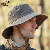 9204夏季 男士 透气遮阳帽户外钓鱼帽子防晒纯色渔夫帽大檐旅游女帽