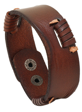 欧美外贸流行饰品简约复古风男士牛皮手链个性嘻哈hiphop首饰手环