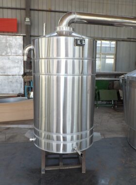白酒生产设备 封闭式冷却器 小型酿酒设备300斤白酒蒸锅 直烧蒸锅