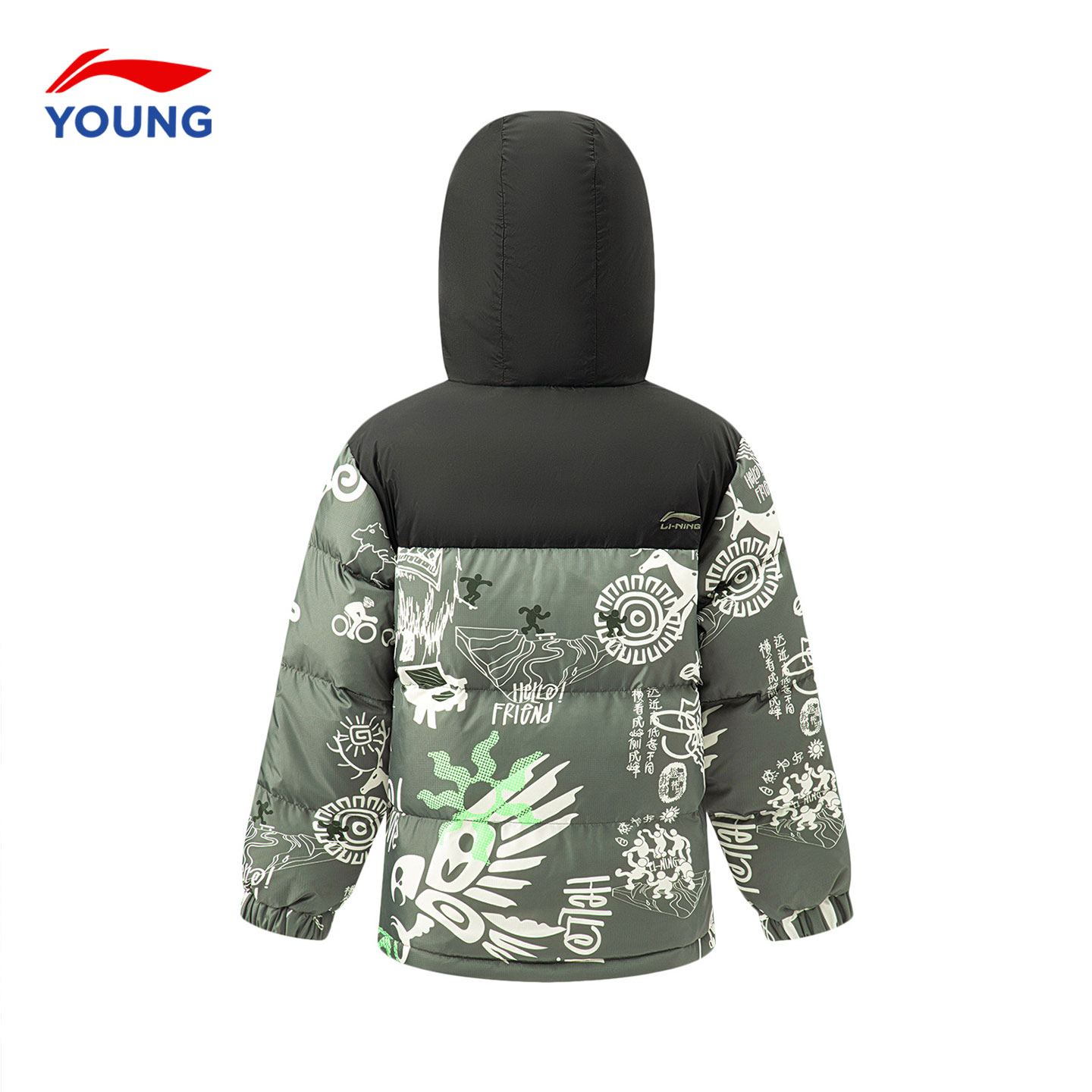 儿童羽绒服外套男童正品李宁