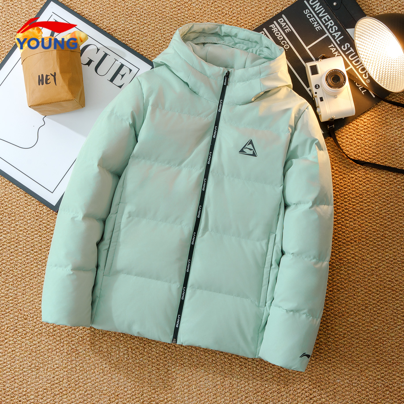 李宁女童羽绒服外套冬季商场同款