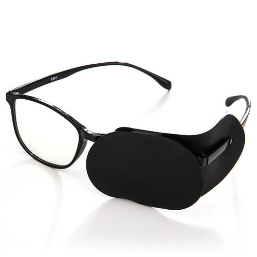 极速单眼遮盖眼罩弱视斜视遮光罩可水洗成人射击遮挡矽胶眼镜罩