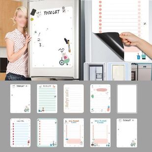 Magnetic Soft Whiteboard Foldable A3 A4 Fridge Magnet