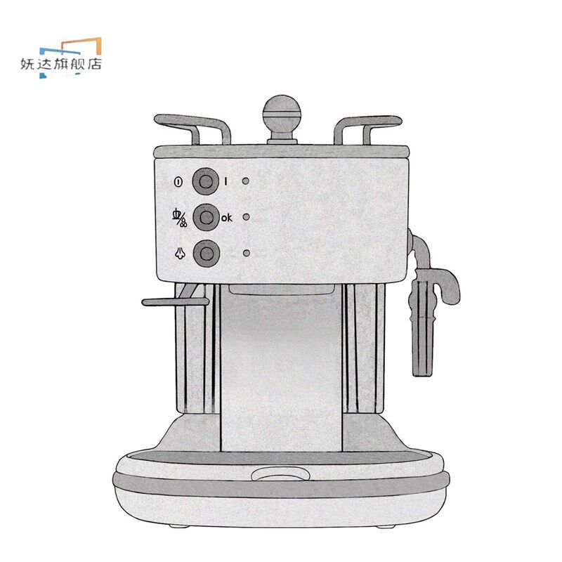 极速咖啡机半自动家用德隆复古微缩6分ob11blythebjd娃屋摆件迷你