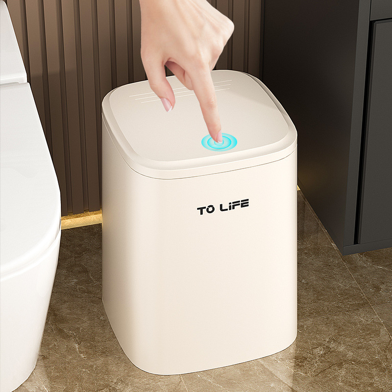 按压式垃圾桶大容量家用客厅厕所化妆室带盖子轻奢现代简约正方形