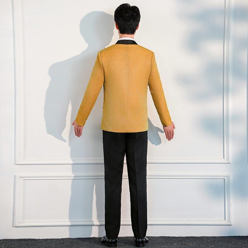主持人服装男舞台合唱团演出服西服套装晚会年会男士司仪西装礼服