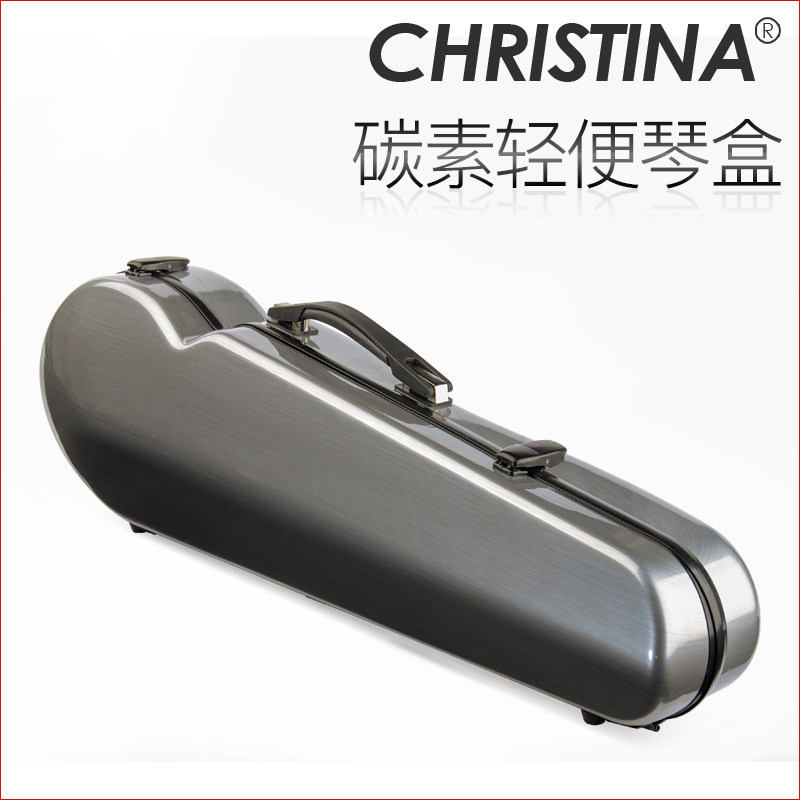 小提琴琴盒 VB14-44 银灰色小提琴盒子 玻璃纤维碳纤维 4/4尺寸
