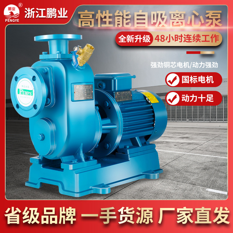 卧式冷热水管道增压泵高扬程自吸泵工业管道泵清水泵自吸离心泵
