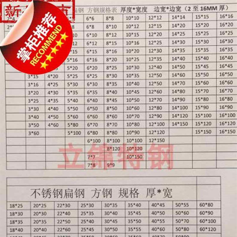 极速新品新品422不锈钢扁钢m扁条不锈钢方钢Hm不锈钢板316l方钢材