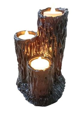 Decorative Melting Candles Holders Black Lava Candles