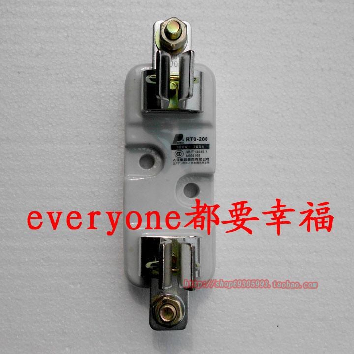 。人民电器gG200A保险丝管RT0-200刀型50KA芯160A陶瓷熔断器380V