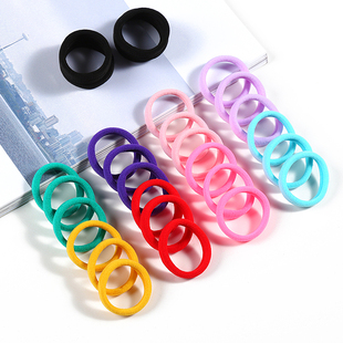 速发黑色头皮力圈筋高弹发耐用加厚绳圈皮筋扎头发简约手链两用