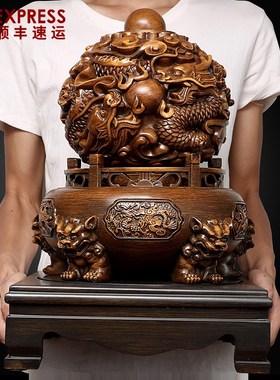 速发家转乾坤鼎摆件招财龙转乾坤九居装饰客厅玄礼办公室开业乔迁