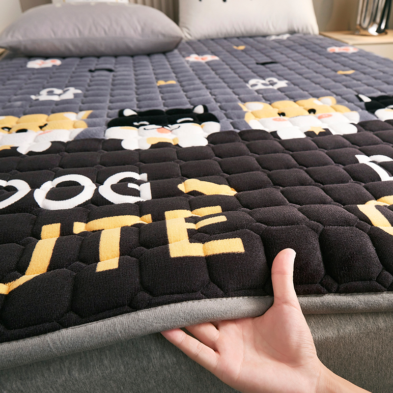 速发珊瑚牛单绒床垫软垫子家用羊羔绒垫被褥学铺底宿舍子生奶人冬