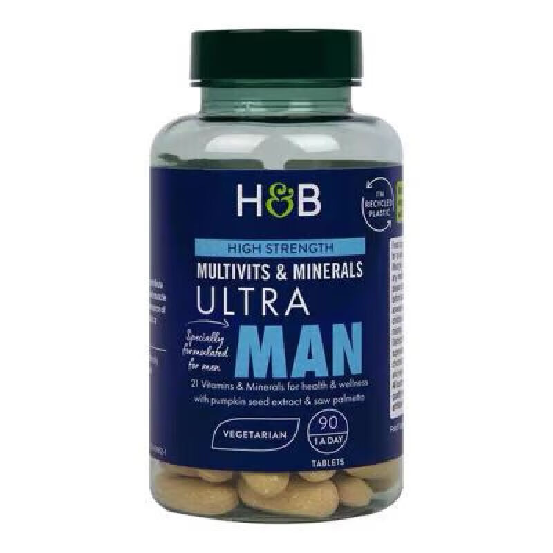 男士复合维生素90片ULTRAMAN番茄红素英国进口 维生素90片ULTRAM