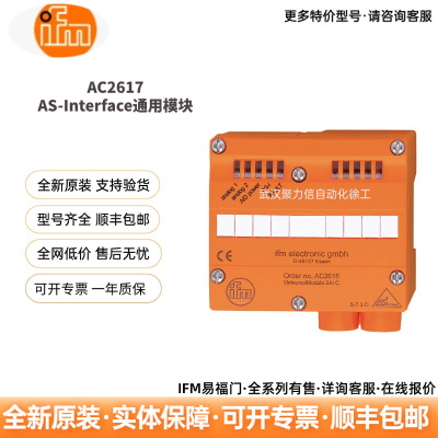 AC2617  IFM易福门  AS-Interface控制柜模块易于安装和布线 现货