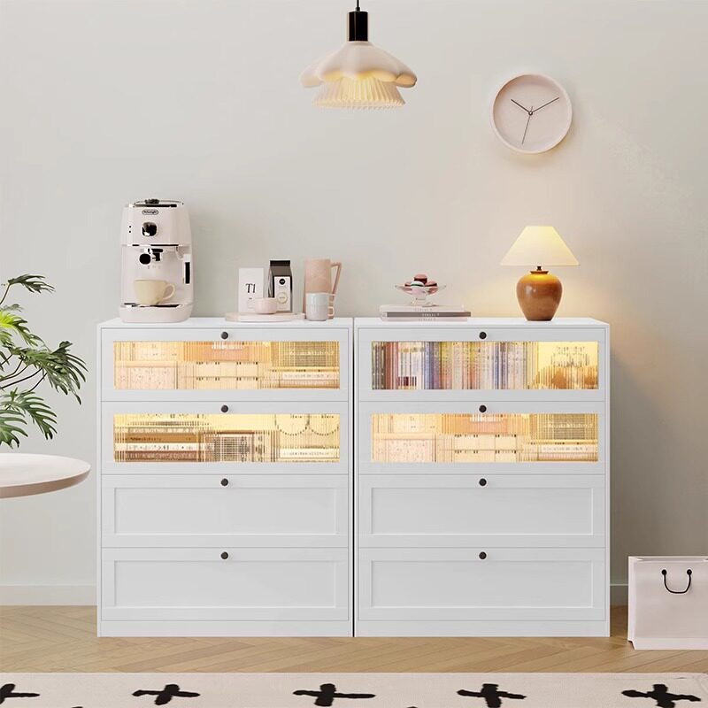 钢制五斗柜客厅卧室置物柜家用抽屉式储物柜铁艺床尾柜落地收纳柜