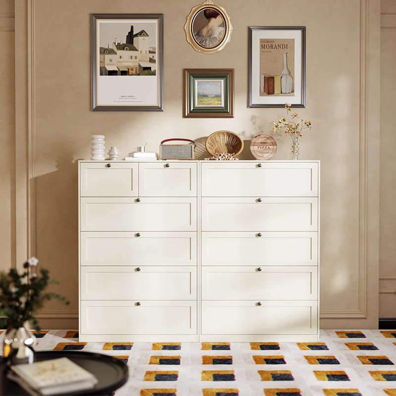 铁艺五斗柜卧室床尾床头收纳储物置物柜客厅铁皮边柜柜钢制抽屉柜