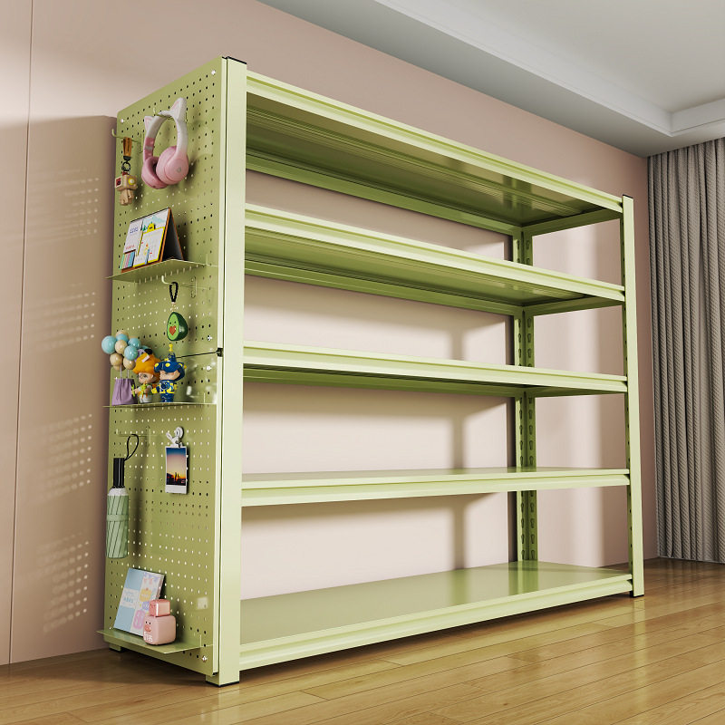 炎恩家用置物架多层收纳架客厅书架杂物间整理架地下室储物架落地