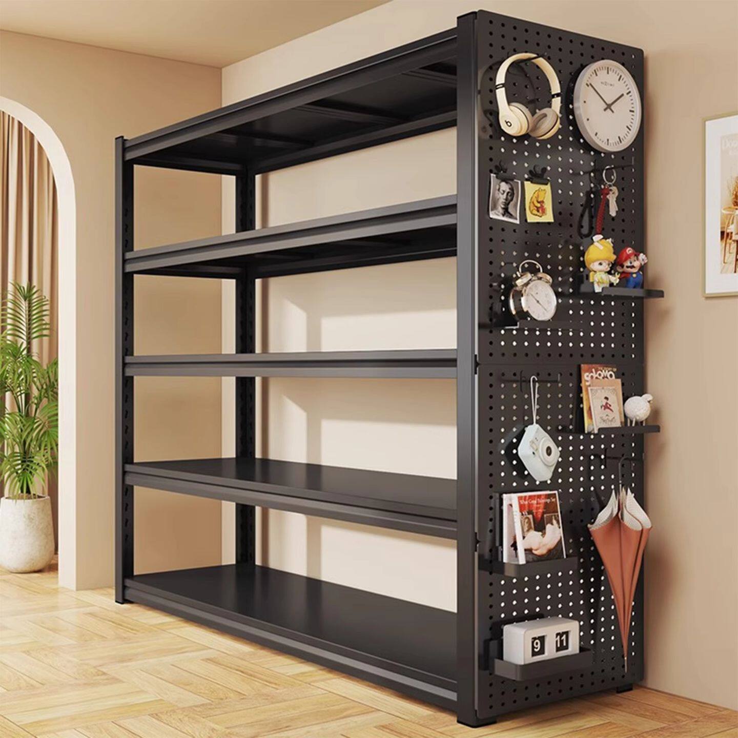 家用置物架多层收纳架落地客厅仓储货架杂物间整理架地下室储物架