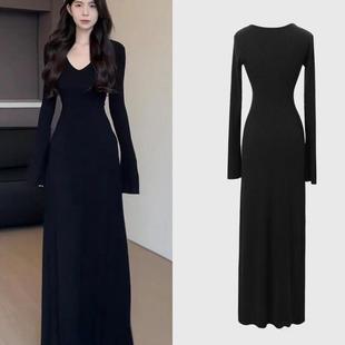 新款靓衣茶香可颂连衣裙女时尚收腰显瘦春秋冬季气质