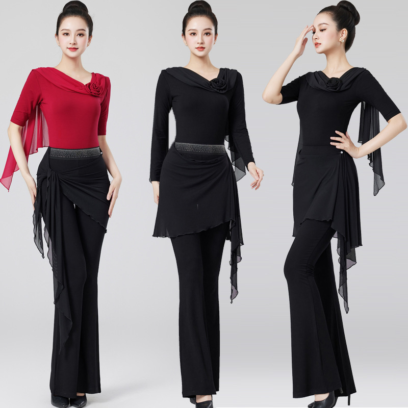 2025新款形体训练服女高端模特培训走秀莫代尔舞蹈练功导师礼仪服