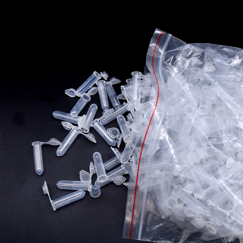 塑料离心管连盖0.2 0.5 1.5 2 5 10ml圆底尖底带刻度EP小管包邮送