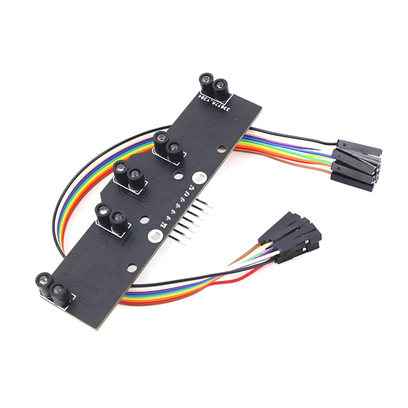 5路数字量循迹传感器五路灰度巡线模块光电寻线颜色识别比赛专用