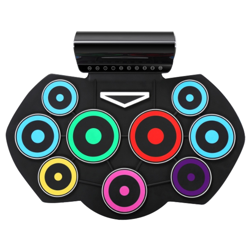 手卷鼓电子鼓家用架子鼓戏曲鼓便携打击鼓儿童成人初学者游戏鼓