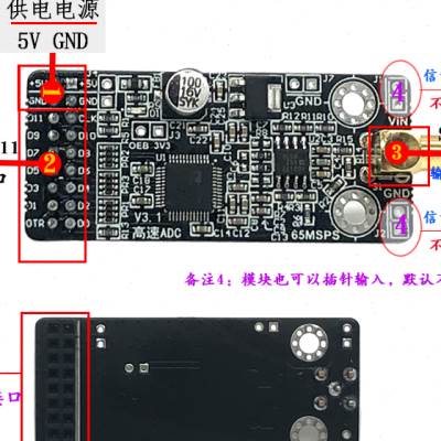 AD9226模块高速AD并行12位65M高速数据采集FPGA STM32 树莓派测评