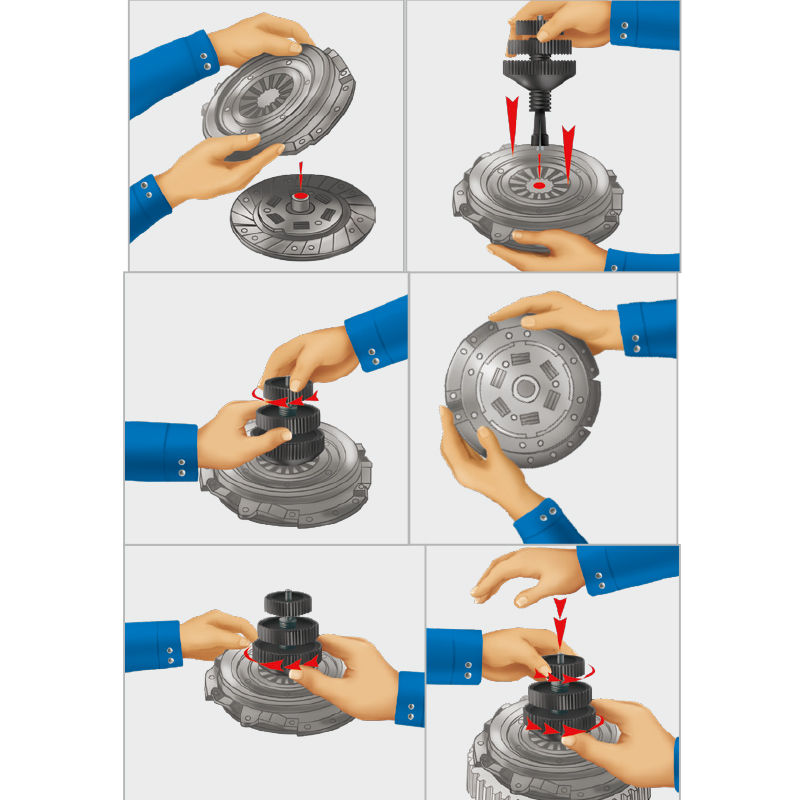 汽车离合器对孔工具 离合器片对孔校准器 汽修汽保专用工具大全