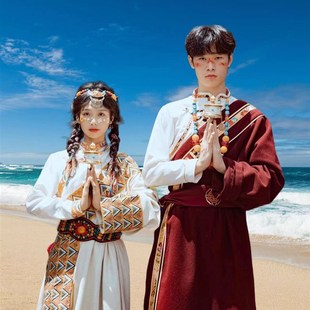 2025新款藏族服装女贵族藏袍男士西藏旅游少数民族风写真藏式男款