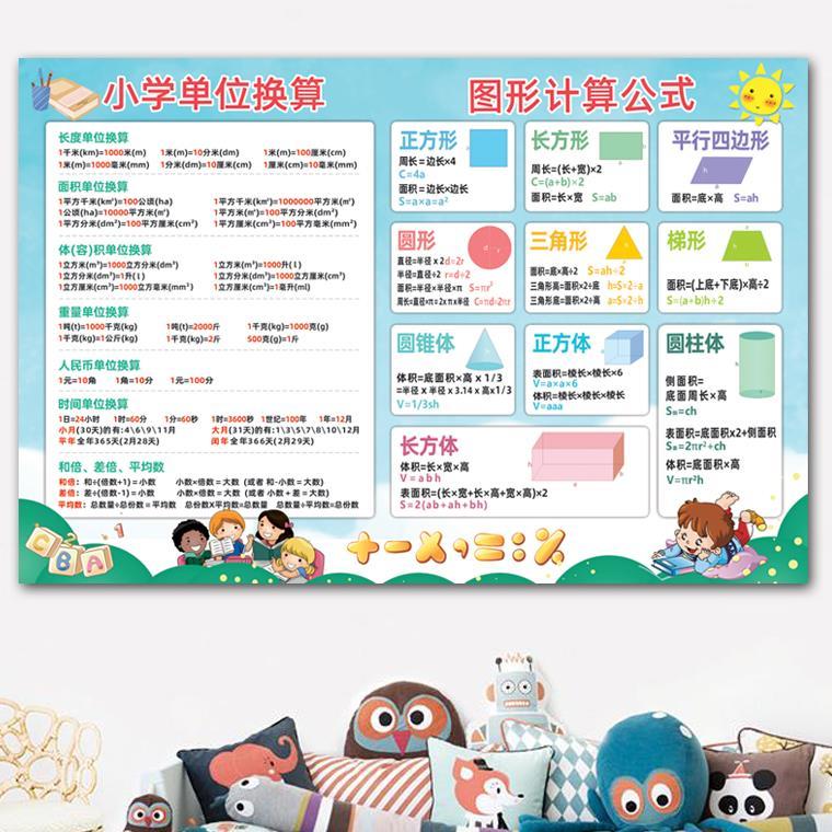20以内加减法口诀表墙贴10以内数的分解与组成儿童房装饰画挂图