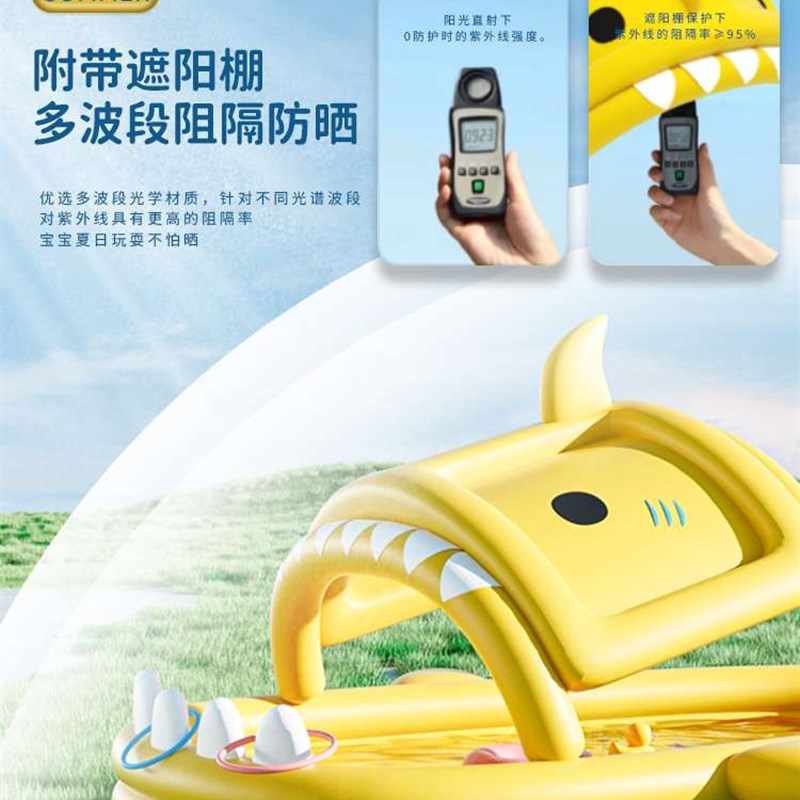 儿童充气游泳池家用婴儿大型户外水池宝宝折叠游泳桶家庭室内洗澡