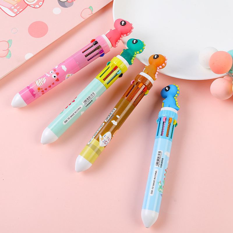 4PCS Ten Color Pen Unicorn Dinosaur Birthday Party Favor Kid
