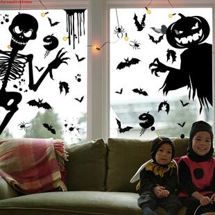 Window for Stickers Wit Grim Reaper Decoration 极速Halloween