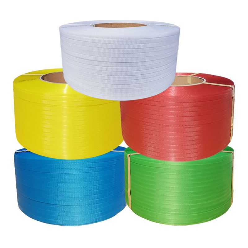 爆品pp半自动机用捆包带捆扎带 蓝色塑料编织带热熔PP打包带品